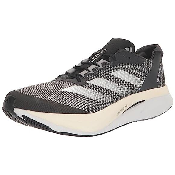 NWT adidas Men’s Adizero Boston 12 Running Shoes Black White Carbon Size 11 main image 7